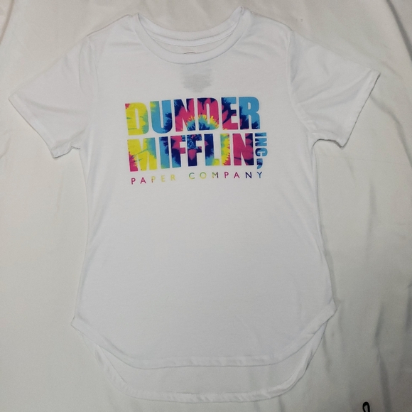 The Office Vibrant White Short Sleeve Crew Neck Tee - Picture 1 of 5